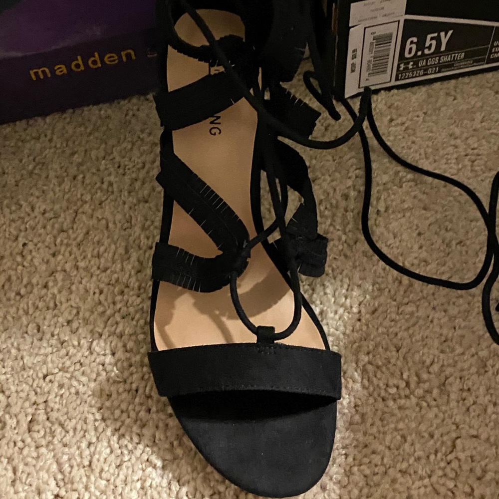 Black Suede Sandals